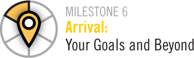 Milestone 6 Arrival:Your Goals and Beyond